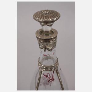 Klassizistische Karaffe mit Silbermontierung