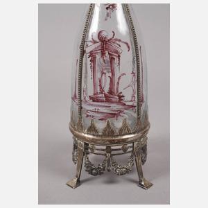 Klassizistische Karaffe mit Silbermontierung