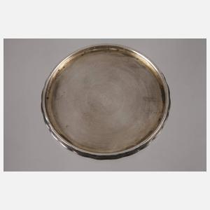 Silberplakette Amor im Muschelwagen