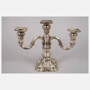 Paar 3-armige Silberleuchter