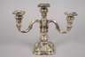 Paar 3-armige Silberleuchter