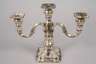 Paar 3-armige Silberleuchter