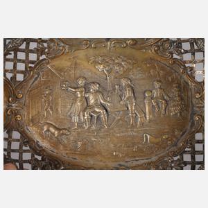 Silber große Durchbruchschale