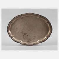 Silbertablett im Chippendale-Stil111