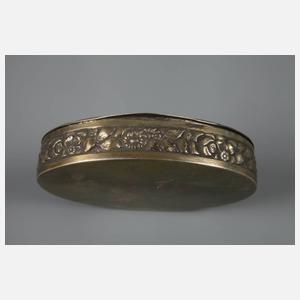 Silber Pillendose Art déco