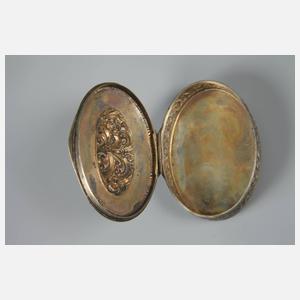 Silber Pillendose Art déco