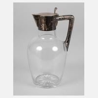 Glaskaraffe mit Silbermontur111