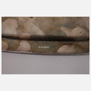 Übergroßes Silbertablett Chippendale-Stil