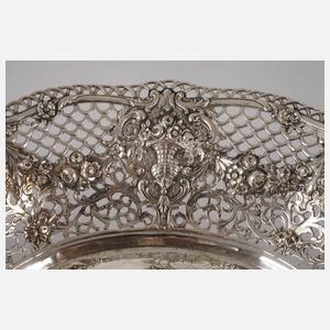 Silber Durchbruchschale mit Puttenmotiv