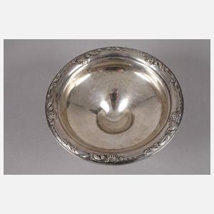 Silber Fußschale Oneida Heirloom "Damask Rose"