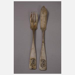 Großes Silberbesteck für zwölf Personen