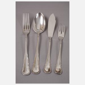 Silberbesteck Chippendale-Stil