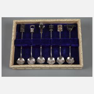 Silber figürliche Zierlöffel Japan