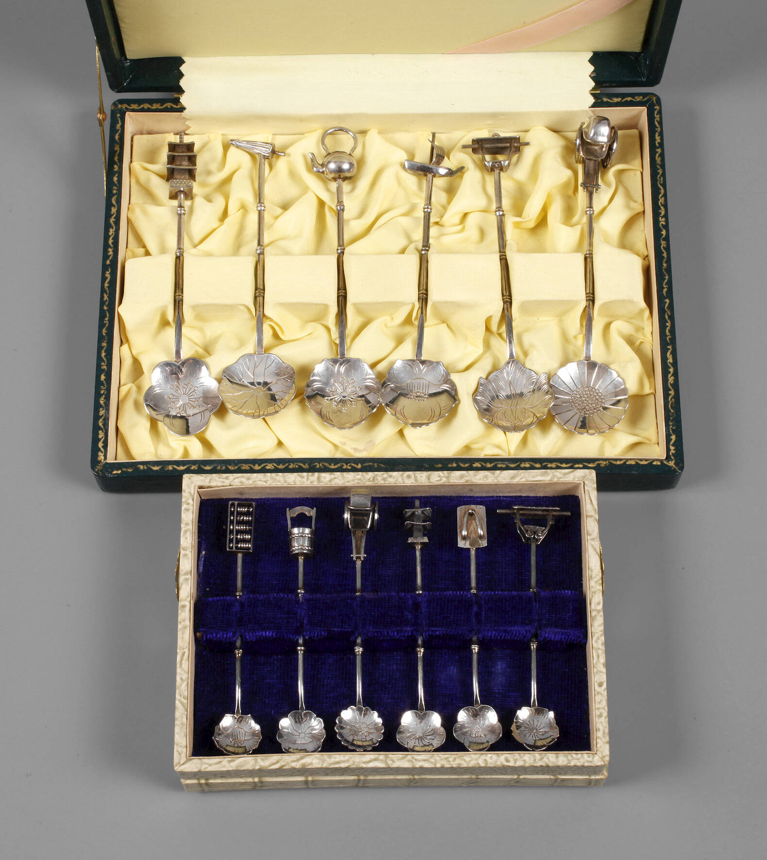 Silber figürliche Zierlöffel Japan