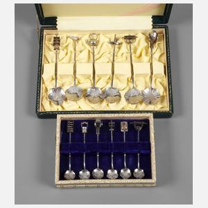 Silber figürliche Zierlöffel Japan