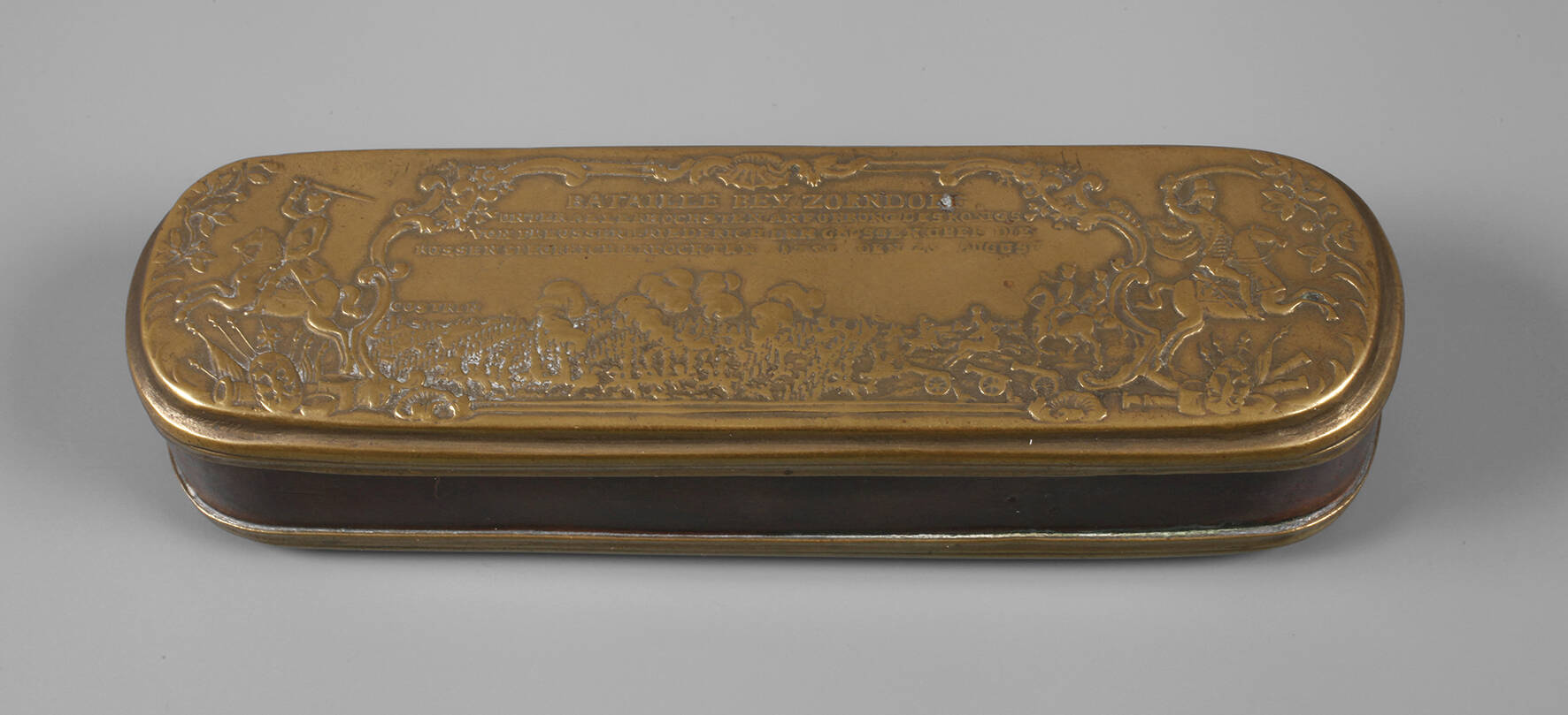 Barocke Iserlohner Tabatiere Schlacht um Zorndorf