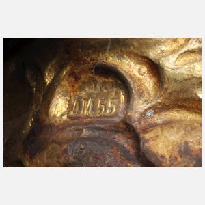 Paar große Altarleuchter Bronze