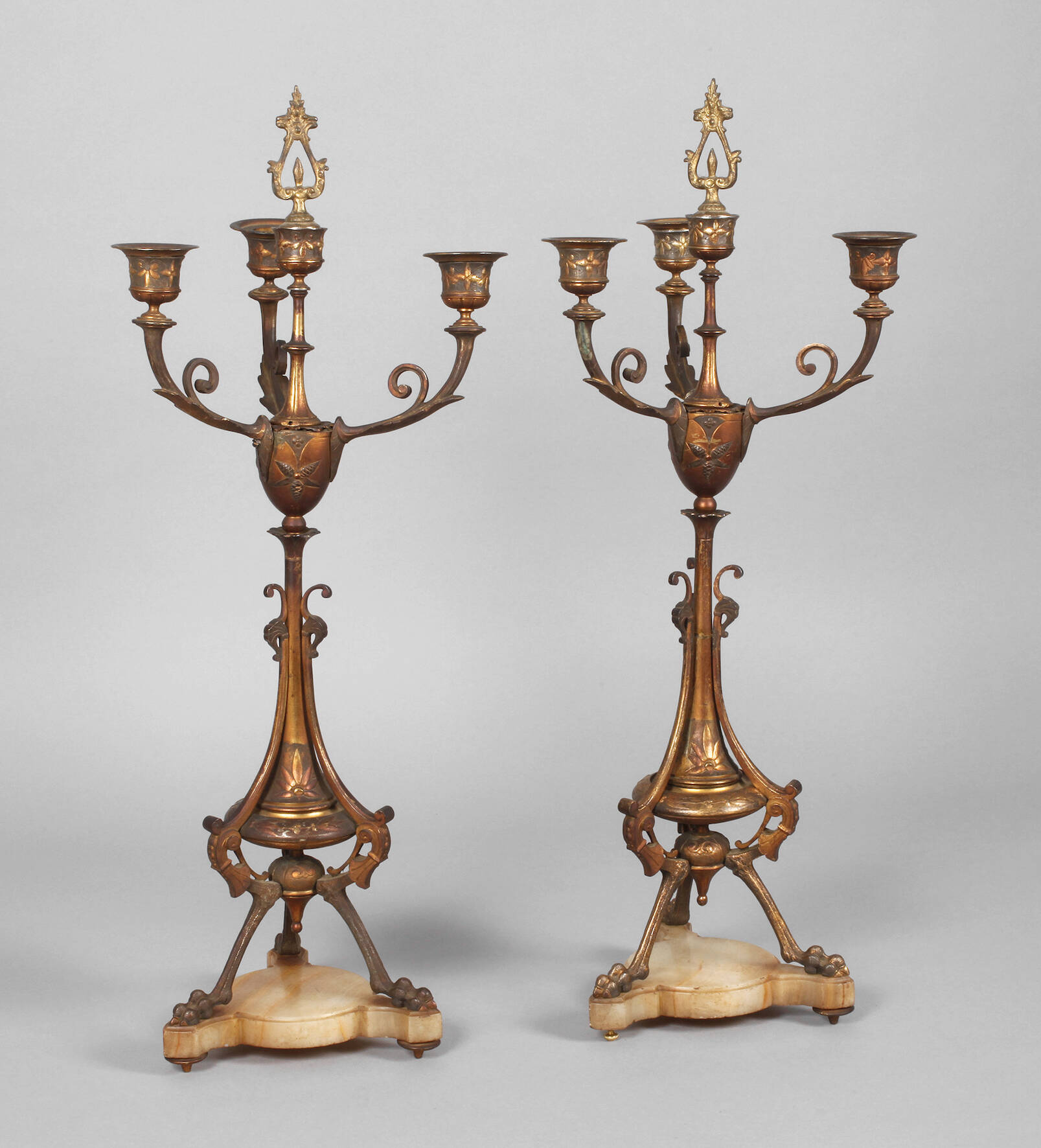 Paar Girandolen Jugendstil