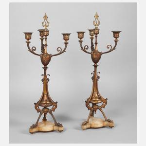 Paar Girandolen Jugendstil