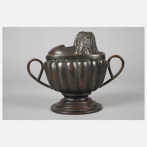 Deckelgefäß Kupfer