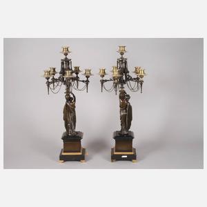 Paar große klassizistische Girandolen