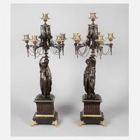 Paar große klassizistische Girandolen111