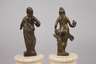 Paar antikisierende Kleinbronzen