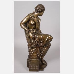 Henry Etienne Dumaige, "Suzanne surprise au bain"