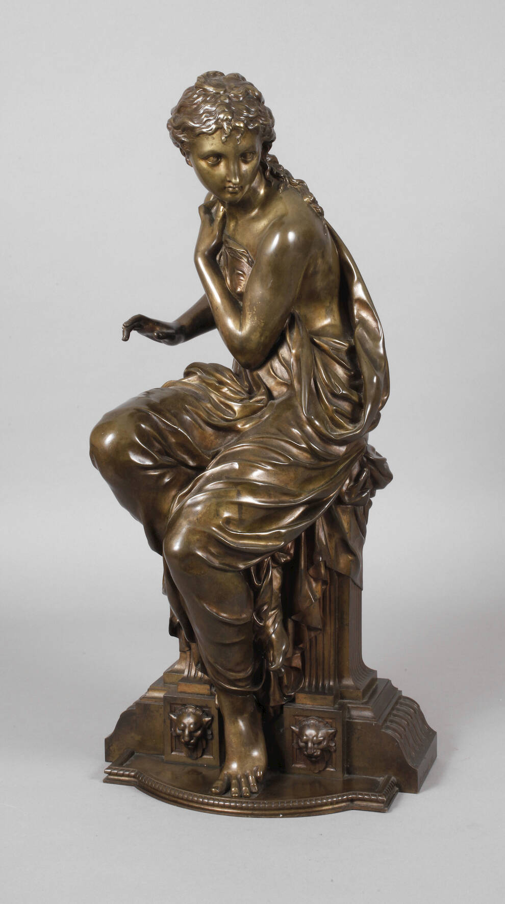 Henry Etienne Dumaige, "Suzanne surprise au bain"