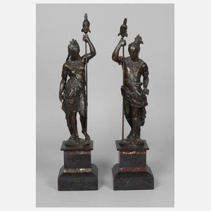 Paar Stammeskrieger