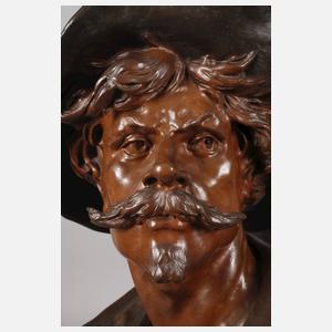 Emile Picault, Büste des Malers "Salvator Rosa"