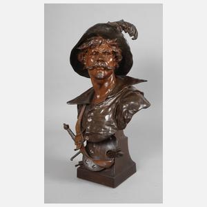 Emile Picault, Büste des Malers "Salvator Rosa"