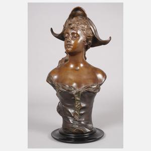 Franz Iffland, Büste Dame mit Dreispitz