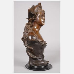 Franz Iffland, Büste Dame mit Dreispitz