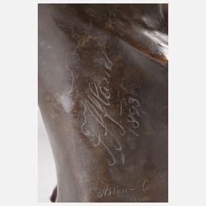 Franz Iffland, Büste Dame mit Dreispitz