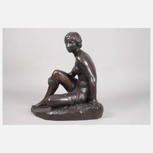 Rudolf Kaesbach, großer sitzender Damenakt