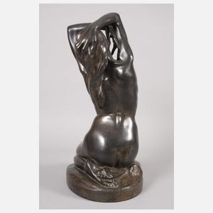 Jenö Bory kniender weiblicher Akt