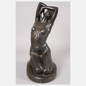 Jenö Bory kniender weiblicher Akt