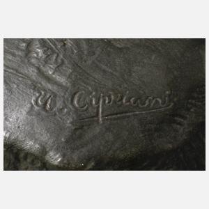 Ugo Cipriani, großer Damenakt "Nu féminin"