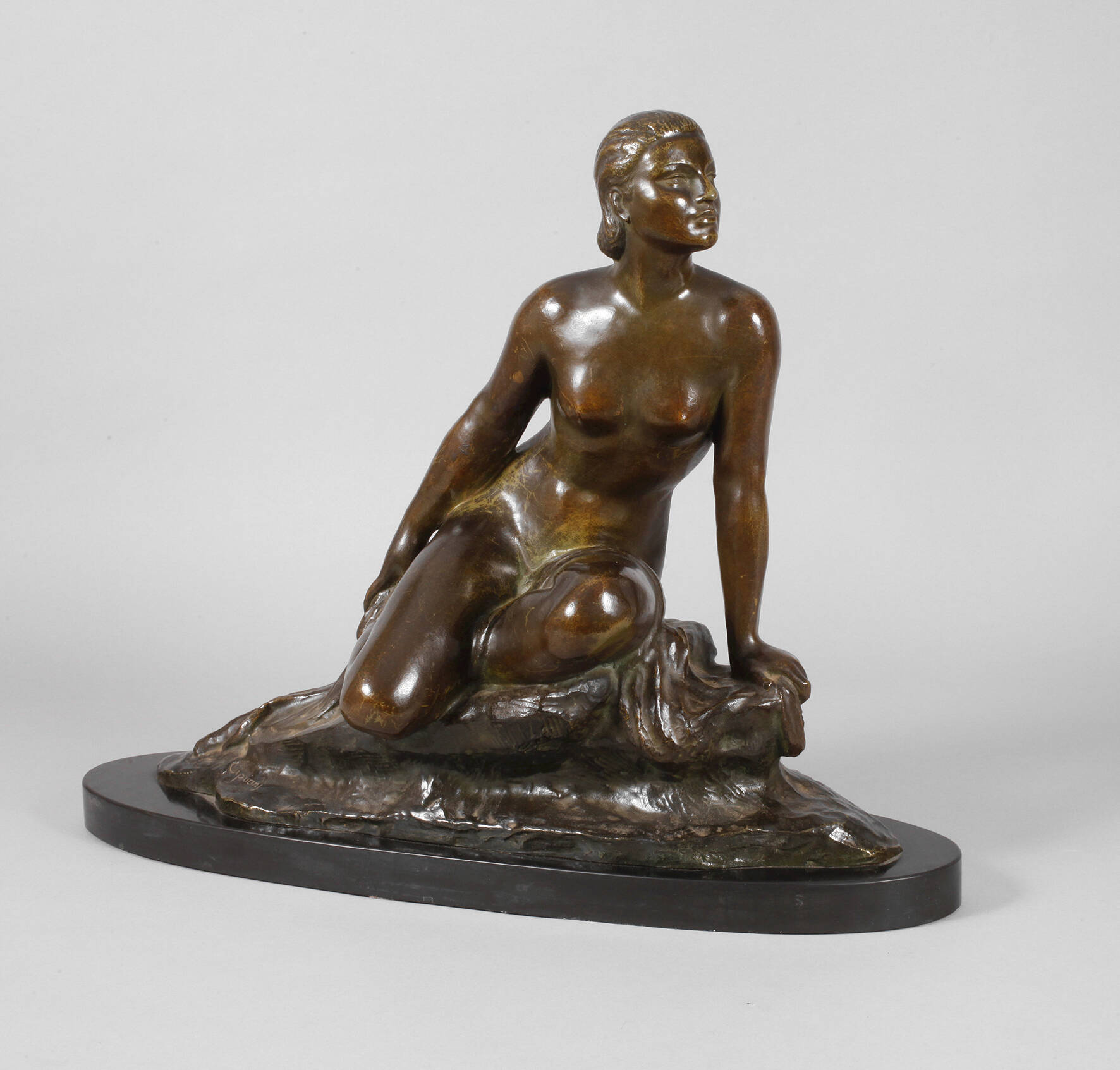 Ugo Cipriani, sitzender Damenakt