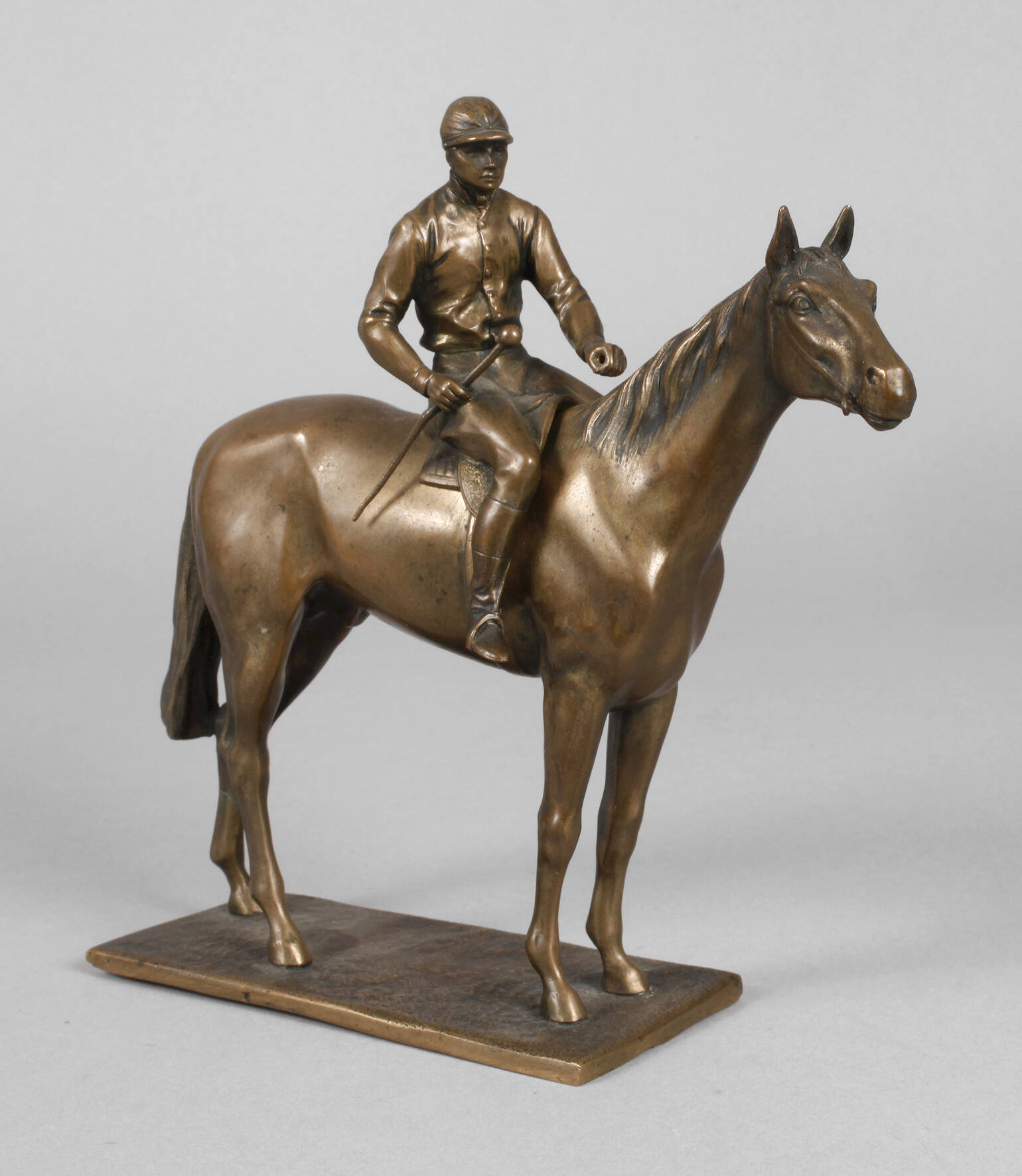 Rennpferd mit Jockey