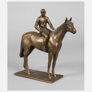 Rennpferd mit Jockey