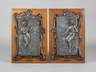 Paar allegorische Wandreliefs