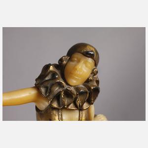 Chryselephantin Pierrette Art déco