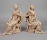 Paar feine Terrakottafiguren