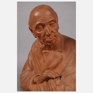 Gaston Hauchecorne Terrakottabüste Lebensabend