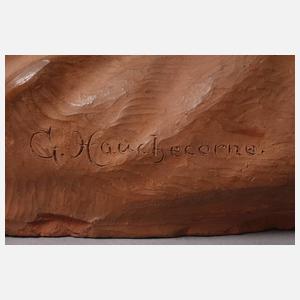 Gaston Hauchecorne Terrakottabüste Lebensabend