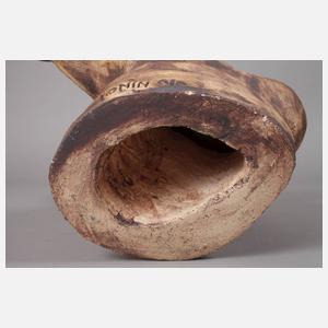 Tonin, große Terrakotta-Skulptur geöffnete Hand