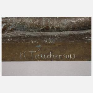 Konrad Taucher, Paar liegende Löwen