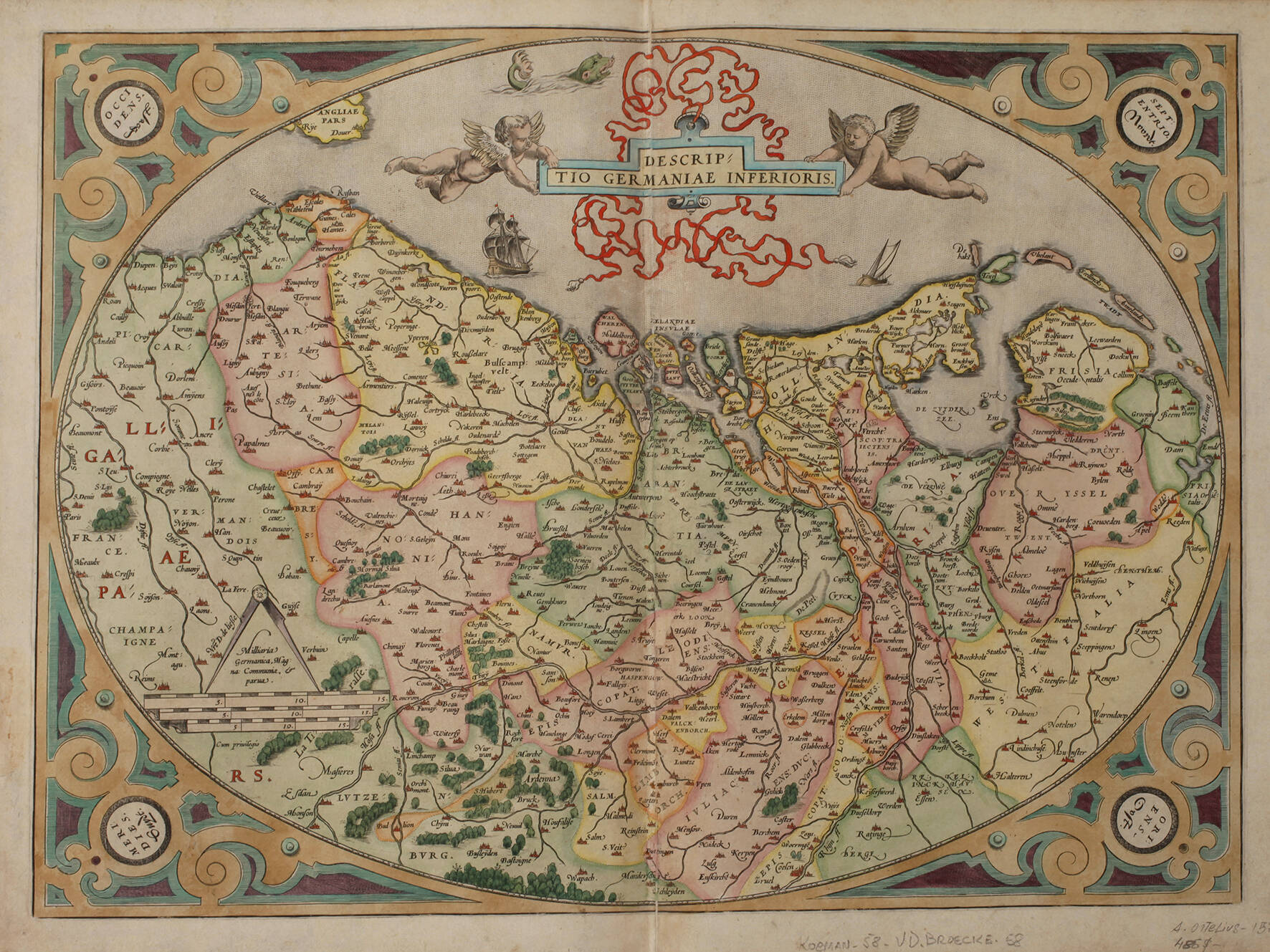 Abraham Ortelius, Prachtvolle Kupferstichkarte